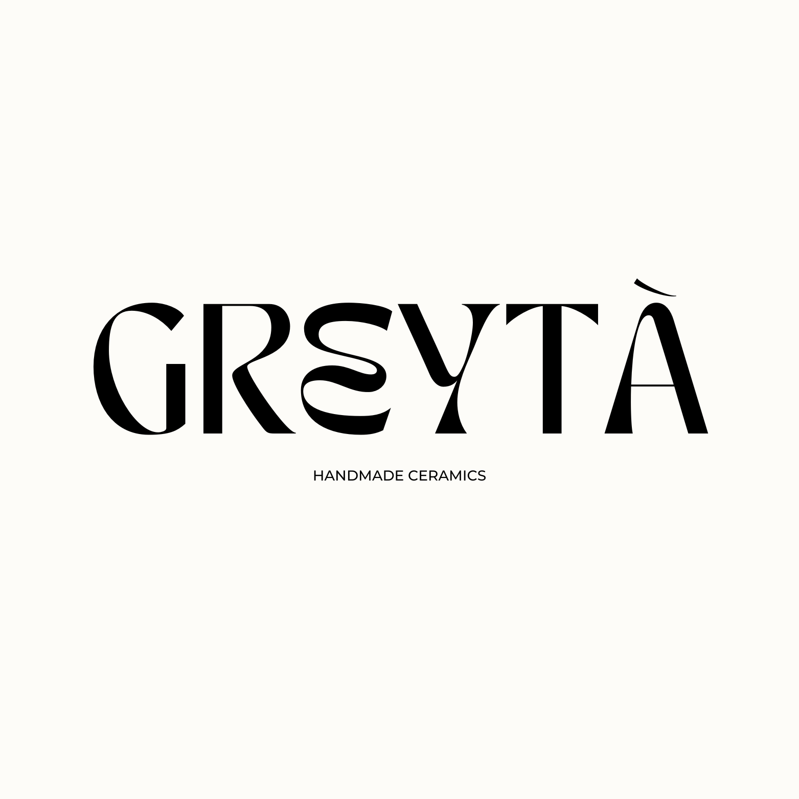 Greytà · handmade ceramics logo lockup
